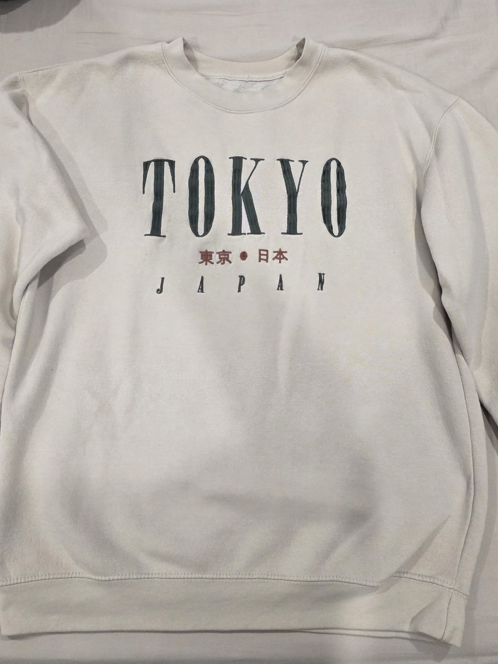 Eighty Eight Cream/Tan Tokyo Japan Logo Crewneck